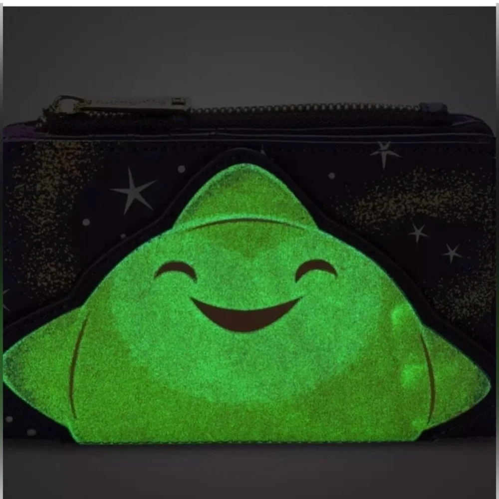 EXCLUSIVE Disney Parks LoungeFly Star ⭐️ Glow In The Dark Wallet
